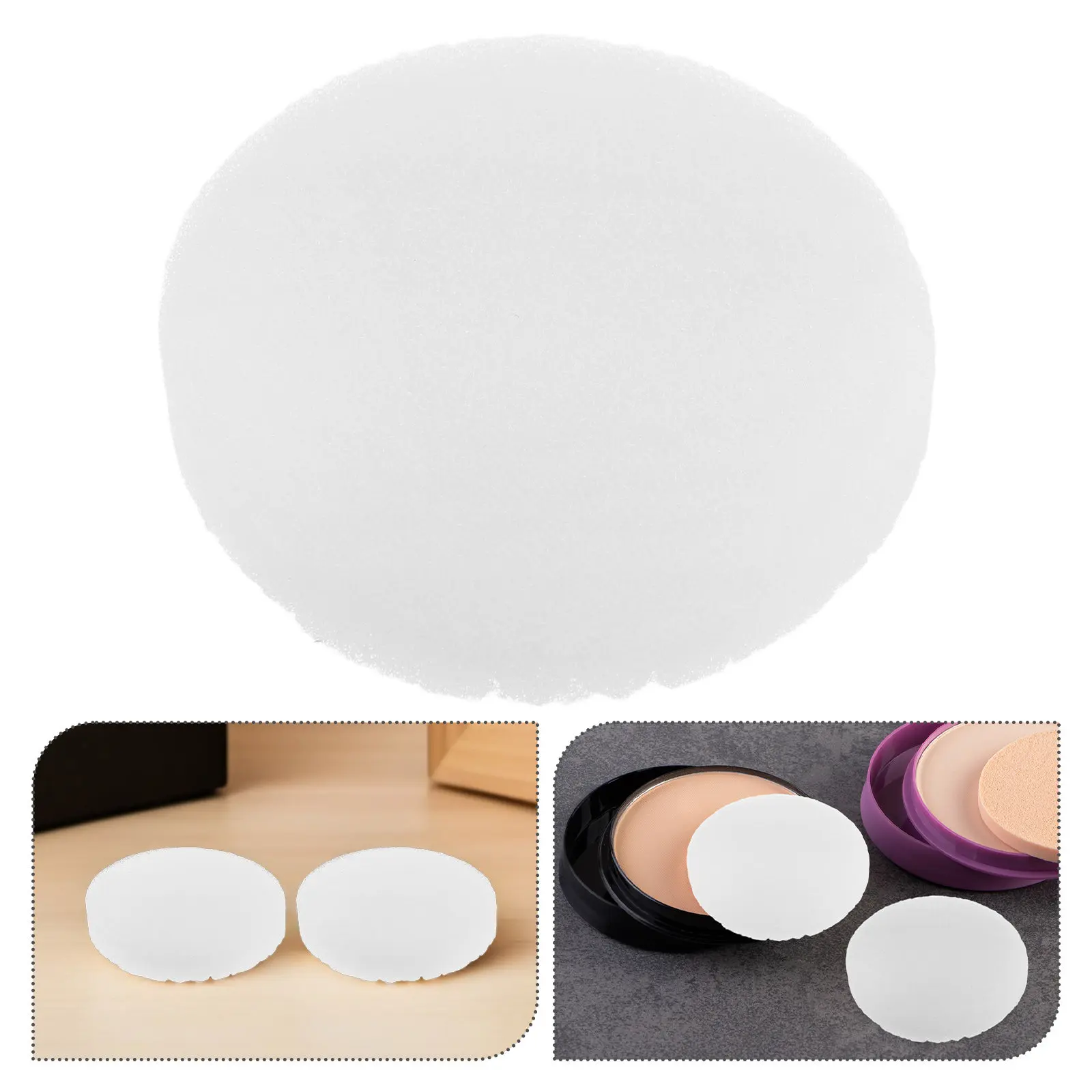 

100Pcs Sponge Makeup Puff Refill Soft Smooth Blending Liner Replacement Applicators for Foundation Concealer Powder Makeup Tools