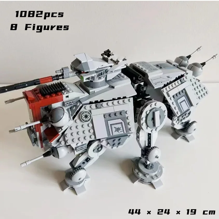

75337 Конструктор Disney AT-TE Walker, совместимый с 1082 деталями, космические войны, игрушка для сборки, декор для дома, рождественский подарок для детей