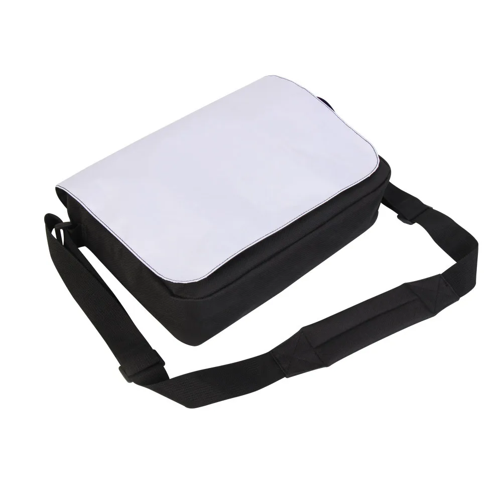 5pcs Crossbody Bags Sublimation DIY White Single Sided Blank Big Size Multifunctional Flap Cover Messenger Bag