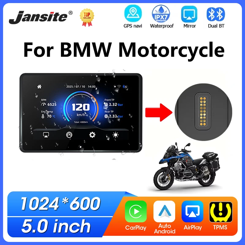 

5" For BMW Motorcycle GPS Navigation Wireless CarPlay Android Auto For BMW R1200GS R1250GS F800 F900 S1000XR For Wonder Wheel