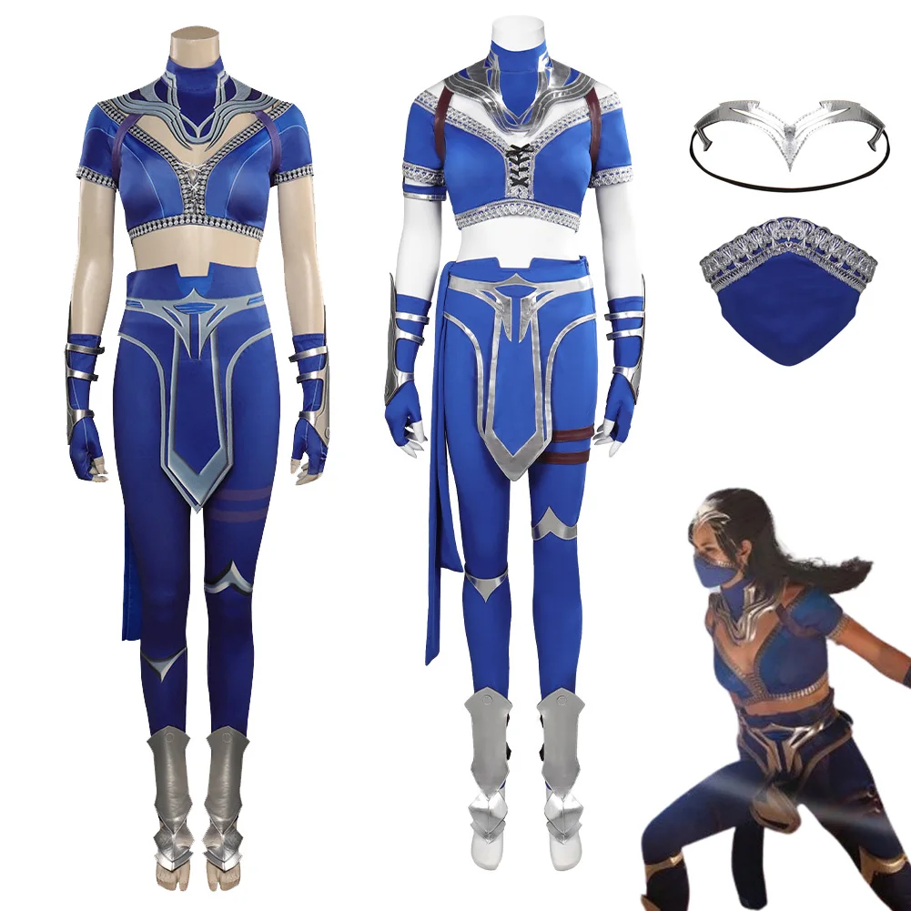 Mortal Kombat Kitana Fancy Girl Women Adult Disguise Cosplay Costume Women Girls Top Pants Outfits Halloween Carnival Party Suit