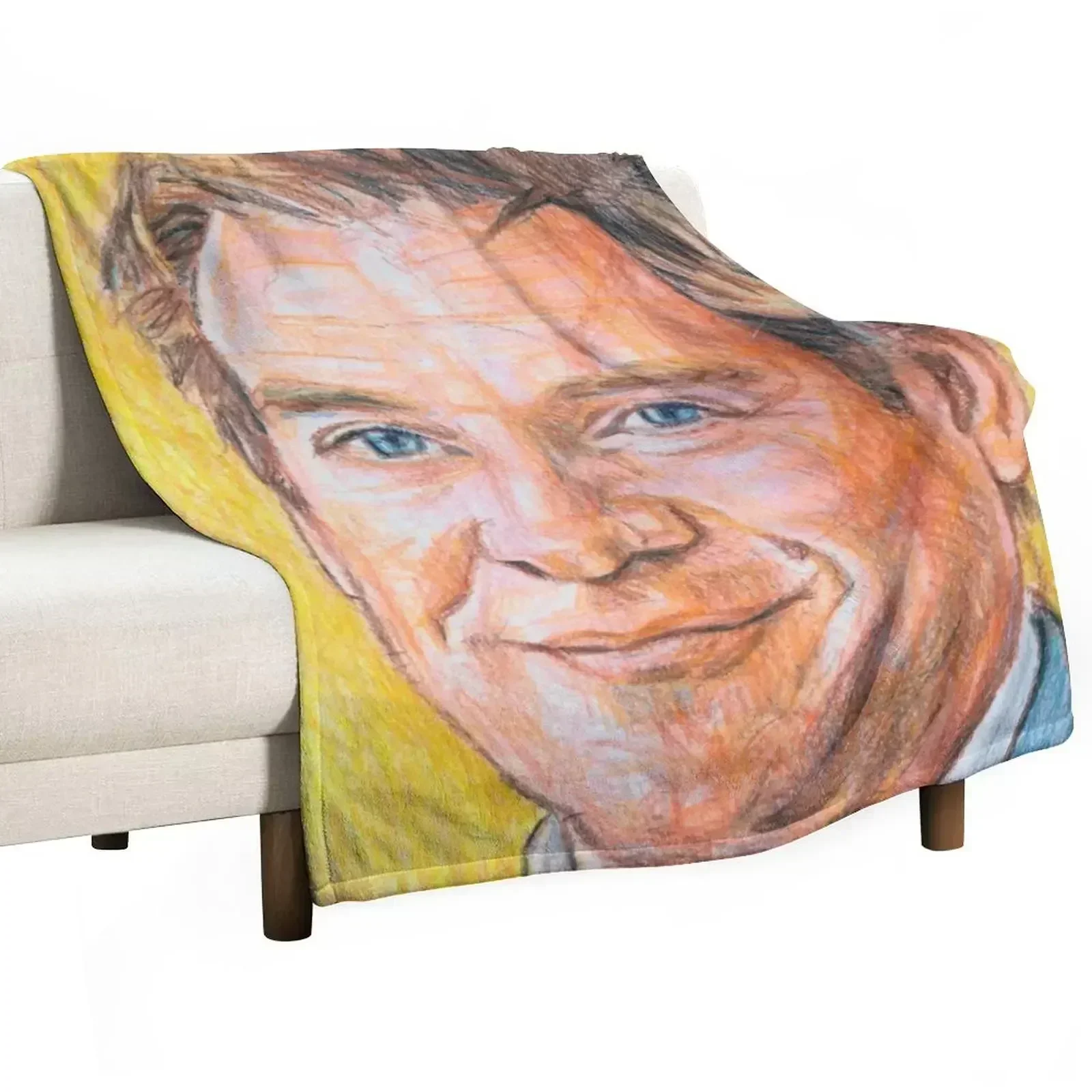 

Michael Weatherly Throw Blanket Cozy Light Blanket for Travel Camping Picnic