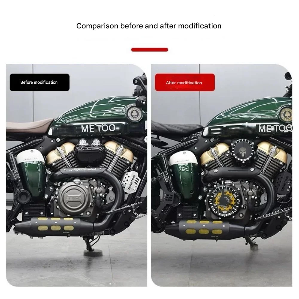 Air Filter Engine Side Cover BENDA NAPOLEON BOB 250 Transparent Clutch Cover Air Filter Cover 250 NAPOLEON BOB Napoleon Bob250