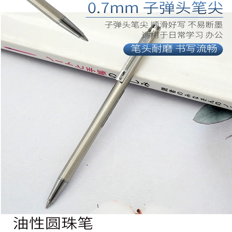 Baile mini metal ballpoint pen made of stainless steel with stable writing performance, easy to carry, and convenient for hand a
