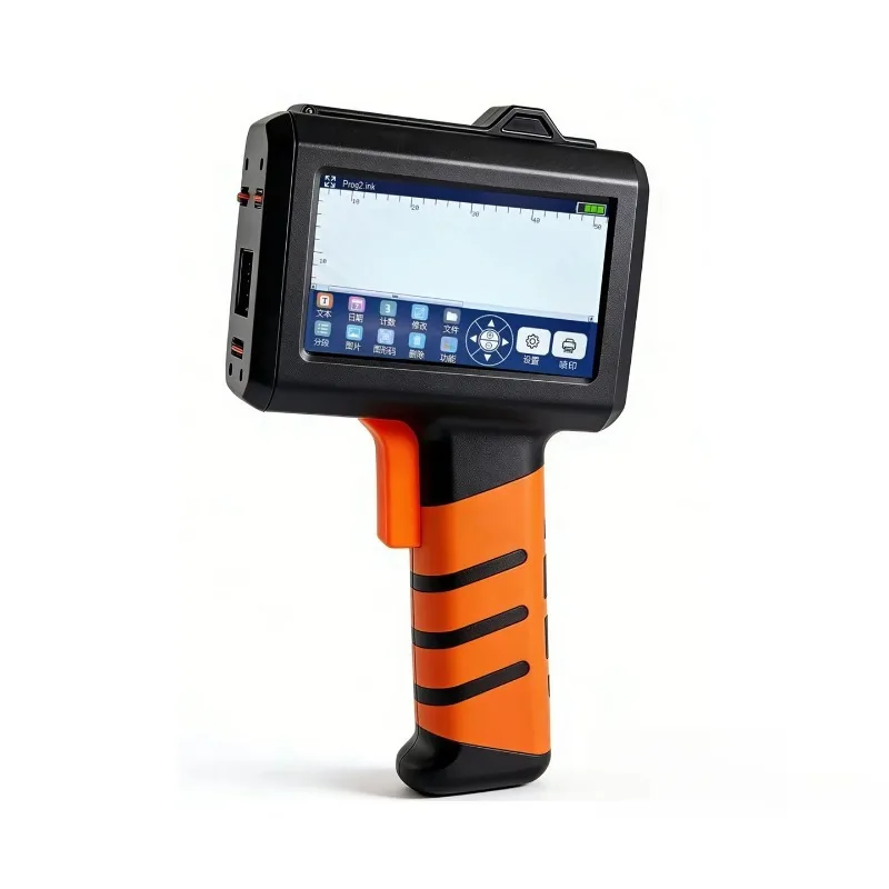 Aisomark Portable Handheld CIJ Inkjet Printer, Smart Coder for Flex Egg Material Time Date Batch Code Printing
