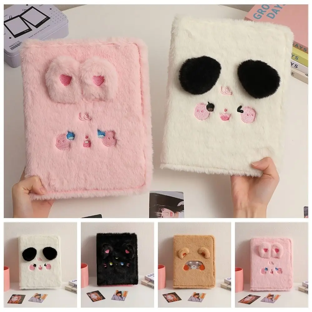 Photocard Holder Cat Bear Cards Album Cover Inner Page Refill Loose-leaf Collection Book Cover Fluffy Card Albums