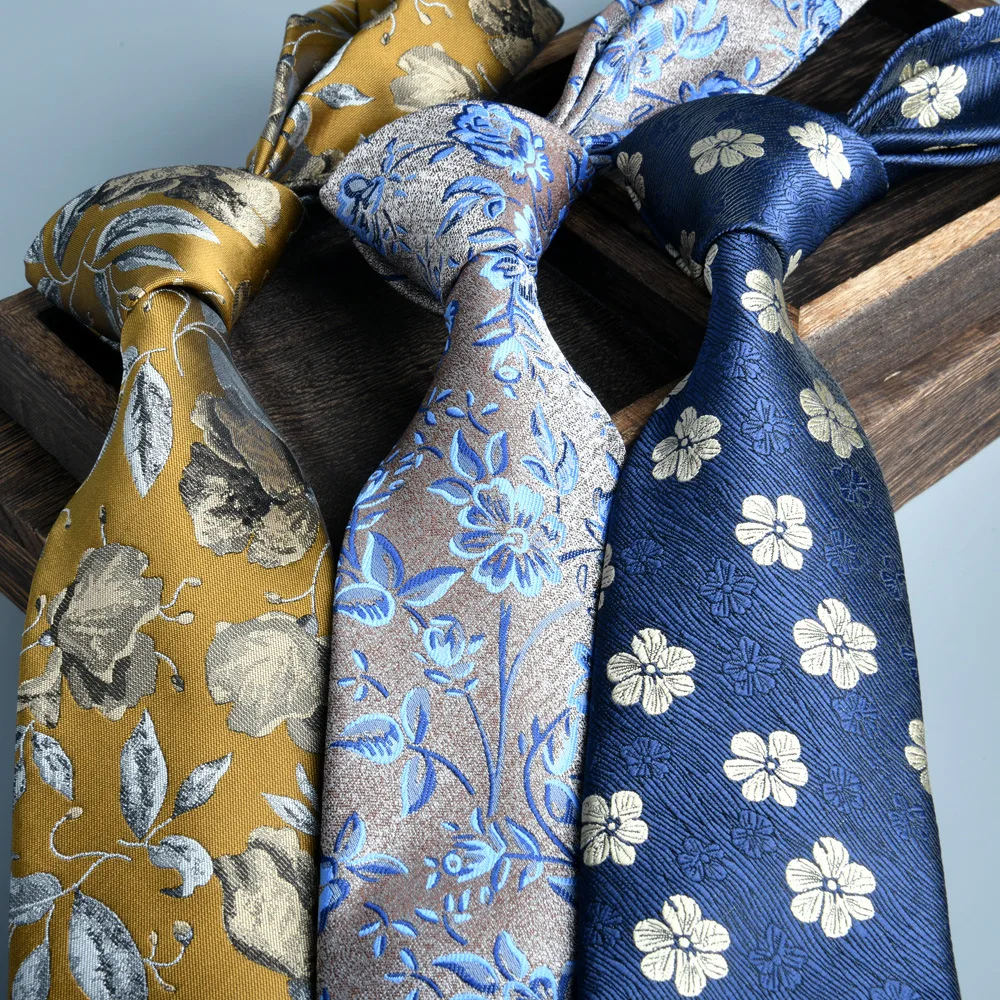 2024 NewTies For Men Jacquard Formal Business 8cm Hand Tied Jacquard Birthday Gift Groom\'S Wedding Accessories