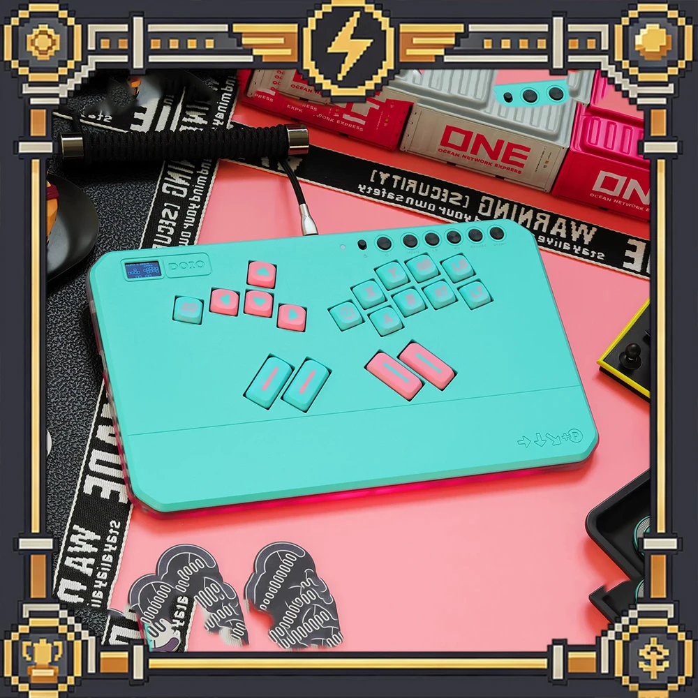 

DOIO KCGM-03 PC Keycaps Mixbox Hitbox Keycap PBT Sublimation Low-profile Switch Keyboard Keycaps Customized PC Accessories Gifts