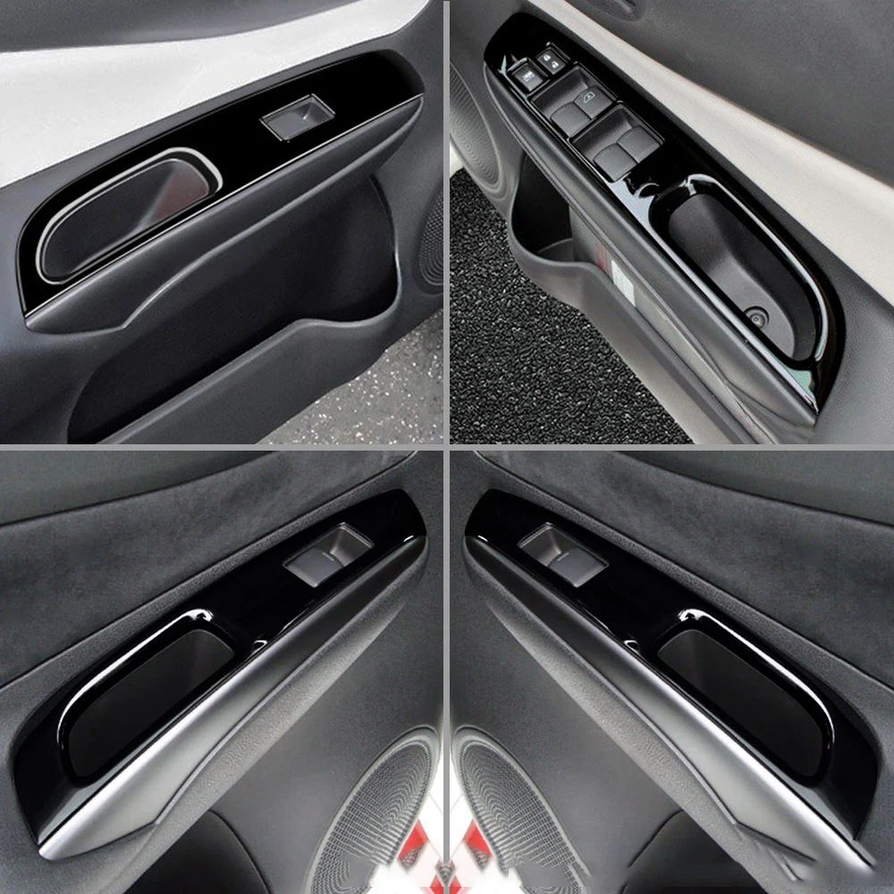 Right Hand Driver For Nissan Note E12 E-power 2016-2019 ABS Matte Shiny Window Switch Panel Frame Cover Trim Interior Stickers