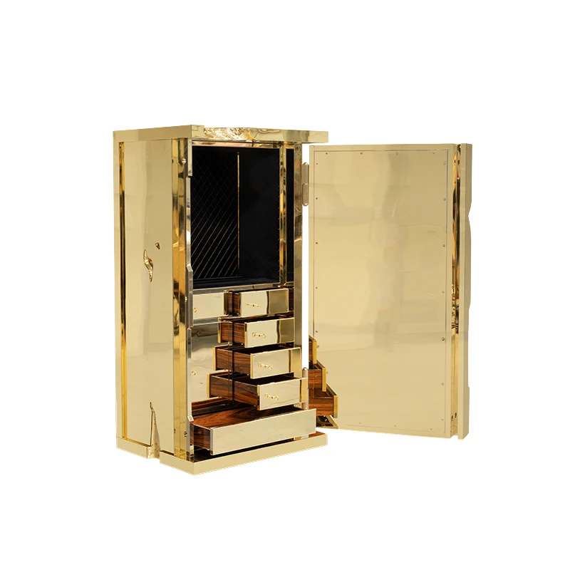 

Light luxury high-end villa metal safe, password anti-theft safe, designer jewelry locker