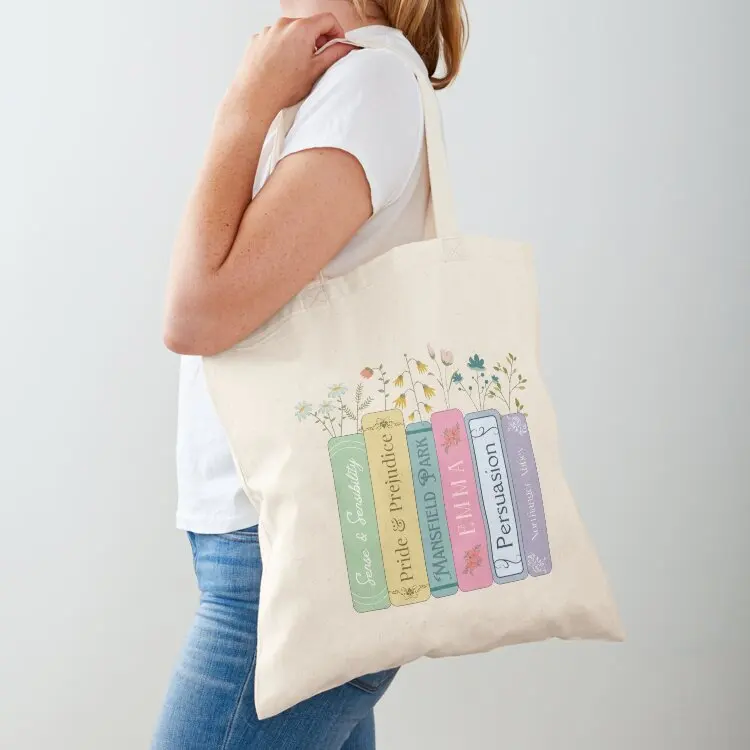 

Jane Austen Books Tote Bag personalized tote Big canvas personalized