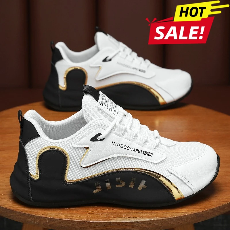 

[Breathable | Lightweight] Breathable | Lightweight 1 Pair Men's Training Shoes with Height Increase | Lace-up, Comfortable, for