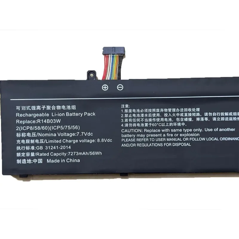 for Xiaomi Pro14 XMA2008-FJ AL AD EB 2021 R14B03W Built-in Battery Replacement