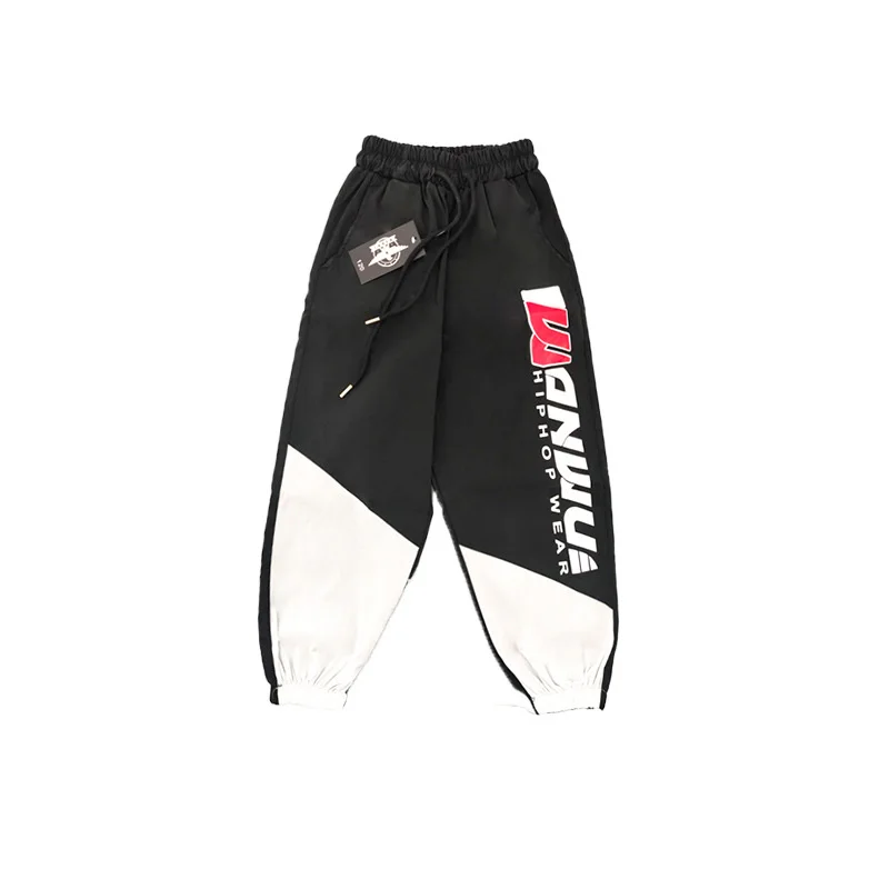 Kinder Hip Hop Hoher Kragen Kontrast Bomber Jacke Sport Hosen Jungen Street Dance Mantel Streetwear Mädchen Jazz Schuluniform