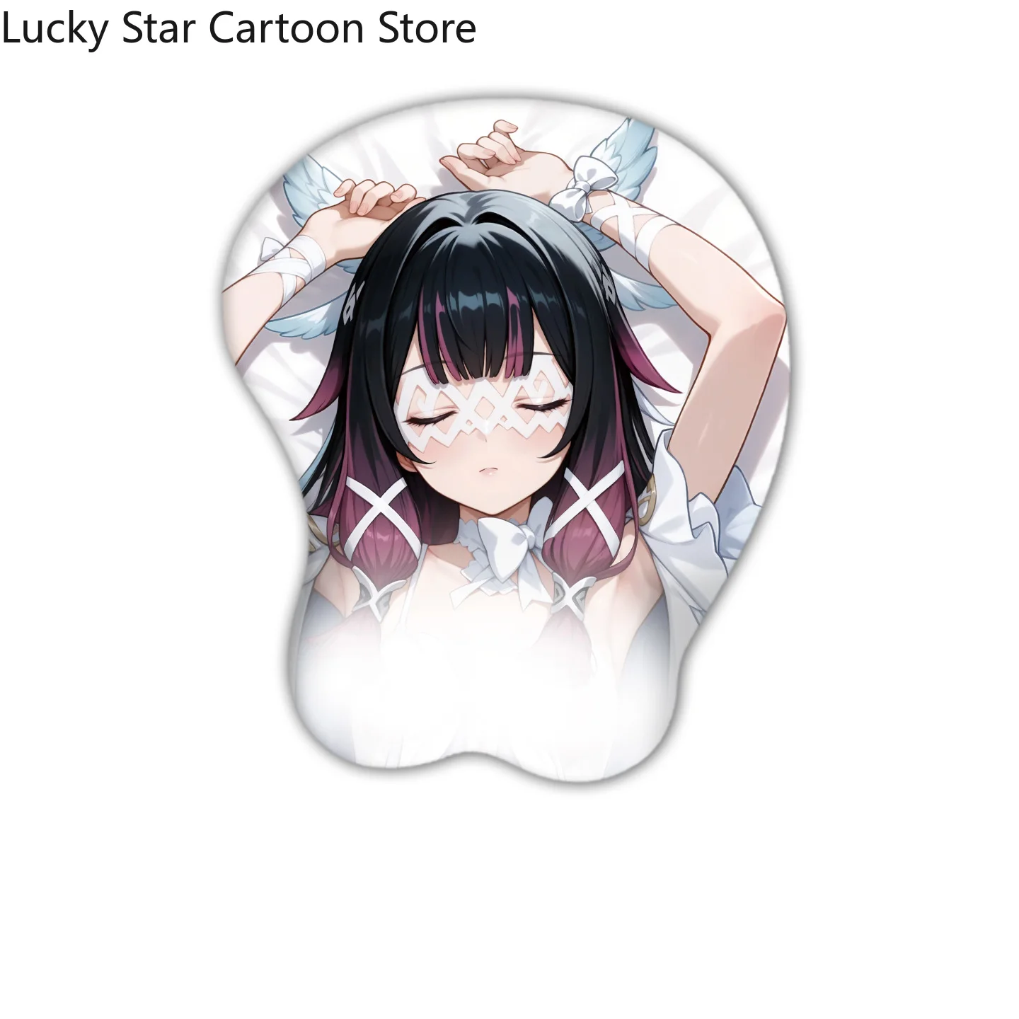 Game Genshin Impact Columbina Cartoon 3D Soft Silica Gel Mouse Pad Wrist Rest Keyboard Cosplay Desktop Playmat Gift Halloween