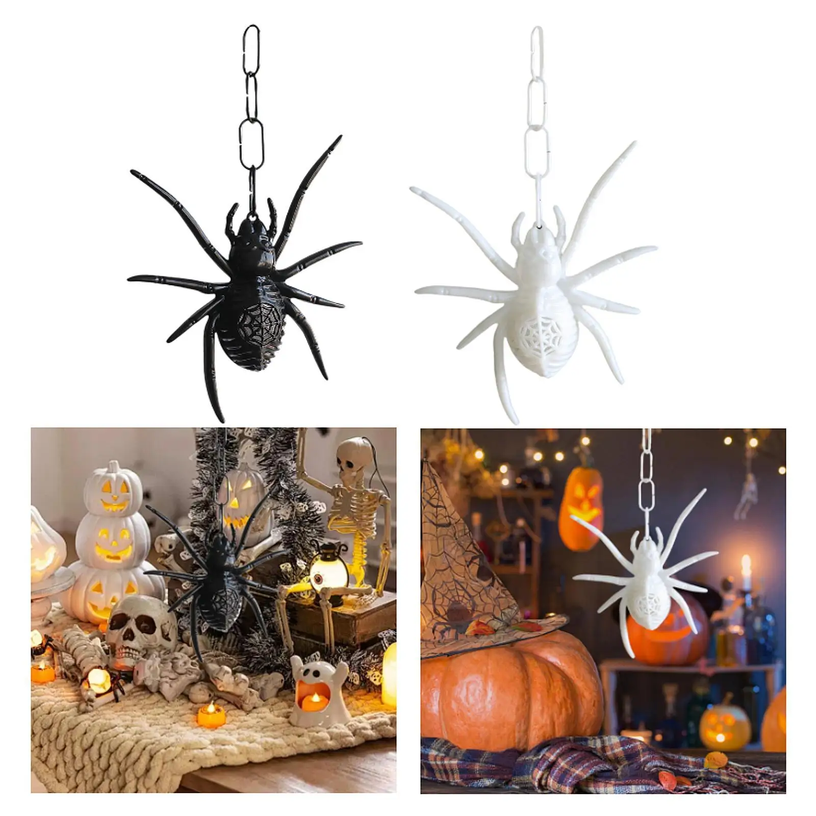 Fake Spider with Light Vivid Lighted Spider for Party Living Room Bedroom