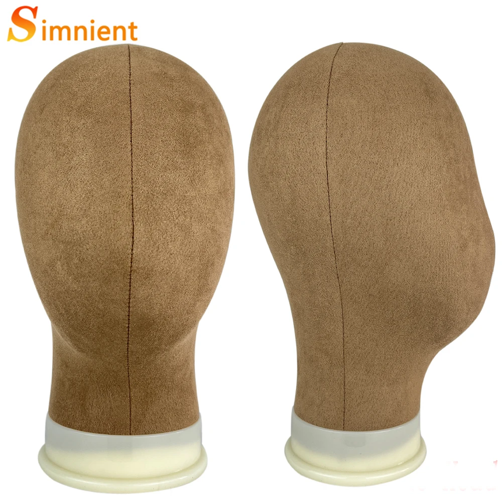 New Training Mannequin Head Canvas Block Head Display Styling Mannequin Manikin Head WigTripod Stand Free T Pins Wig Install Kit