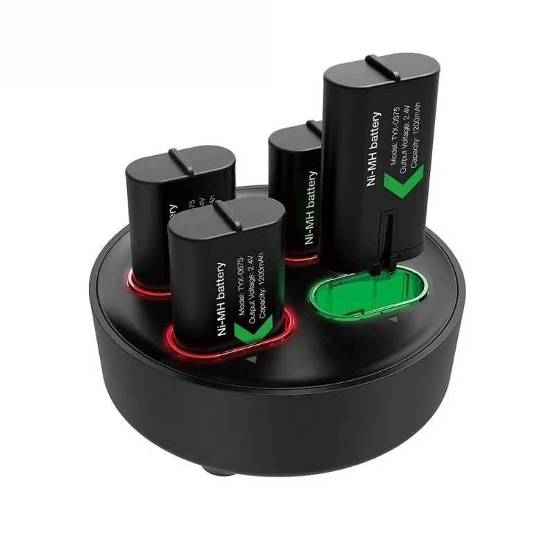 4 X 1200mWh TYX-0645S Controller Battery with Battery Charger Station Gamepad Battery for Xbox One/Xbox Series X/S