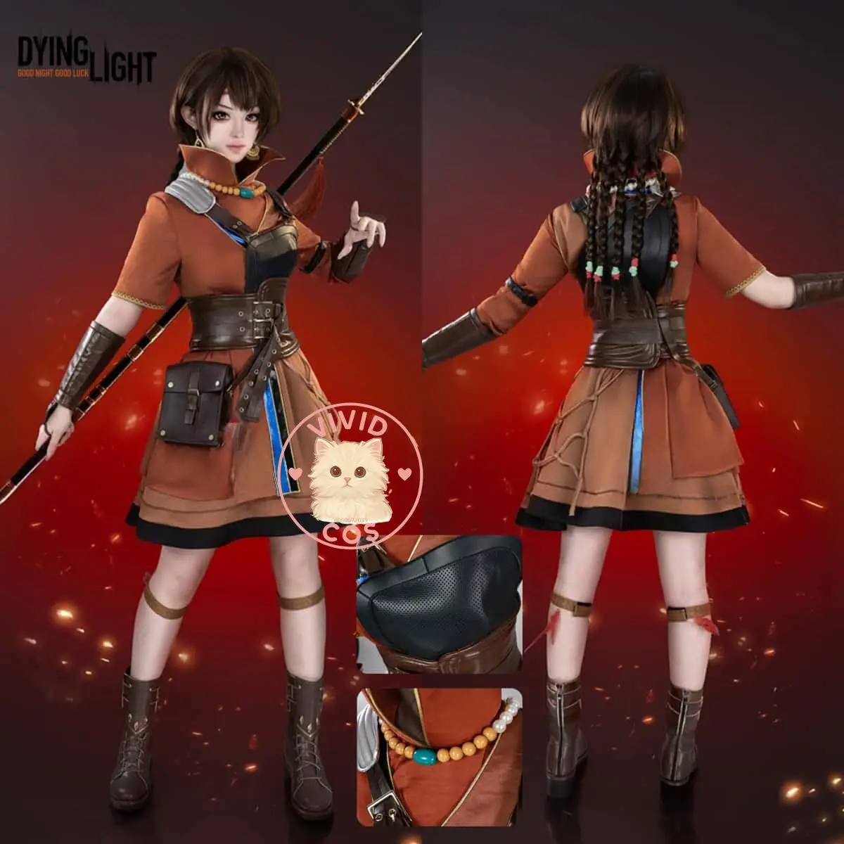 

Game Dying Light Awakened Cosplay Costume Anime Wulanmaiduo Role Playing High-quality Uniform for Women Adult Comic Con Party