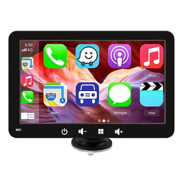 carplay radio 7 inch car stereo portable apple wireless carplay android auto touch screen car dvd player