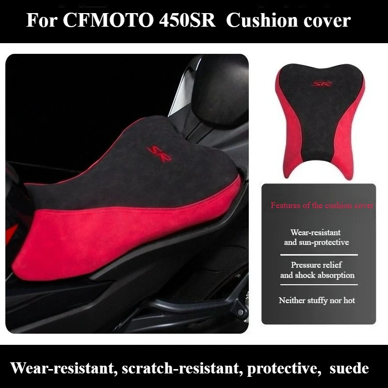 

for CFMOTO 450SR Motorcycle seat cover Retrofit accessories for suede motorcycle seat covers Sun protection seat cover