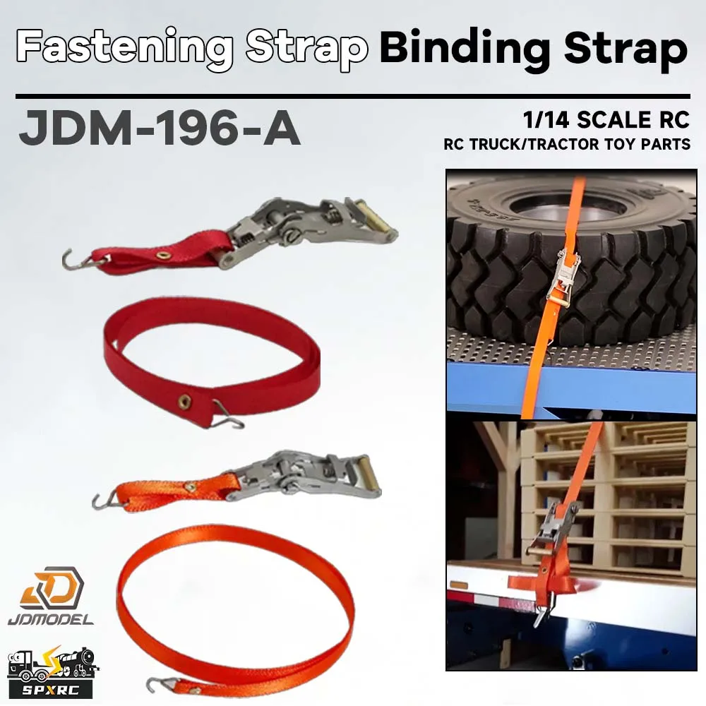 4PCS Fastening Strap Binding Strap JDM-196-A Length 39.5CM Width 5MM For 1/14 Tamiyaa RC Truck Tractor Tipper Toy Model Parts