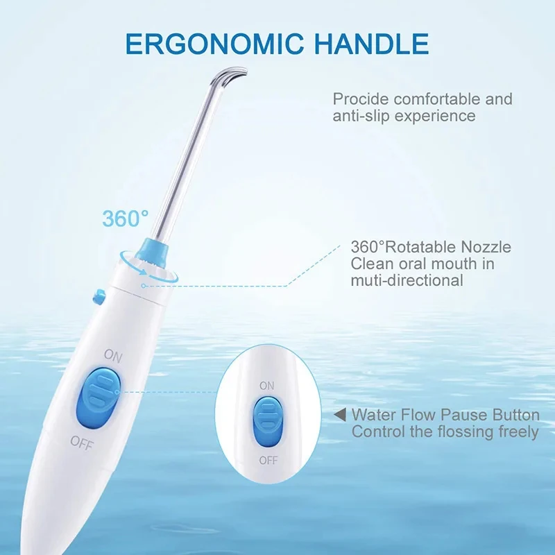Oral Irrigator Washer For Teeth Flosser Portable Cleaner Dental Jet Teeth Hydro Jet With 600ml Tank & 7 Nozzle 1 Toothbrush