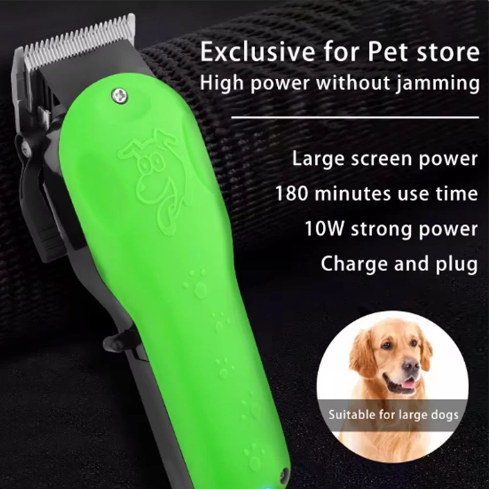 Naturaa Professioneller Hundehaarschneider, komplett aus Metall, wiederaufladbar, Haustier-Trimmer, Katzenrasierer, Schneidemaschine, Welpenpflege, Haarschnitt, niedrig