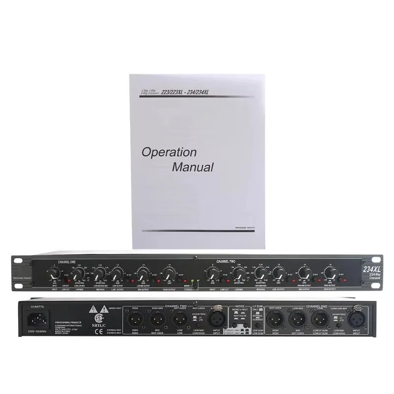 

EIF234 EIF 234XL EIF 234 Professional Audio Peripherals Stereo 2/3-way, Mono 4-way 234XL for Electronic Crossovers and XLRs