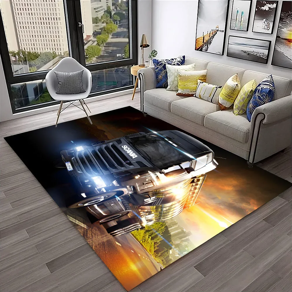 Tapis de dessin animé S-Scania de qualité supérieure pour la maison, le salon, la chambre à coucher, le canapé, la décoration, tapis de jeu pour enfants, tapis de sol antidérapant