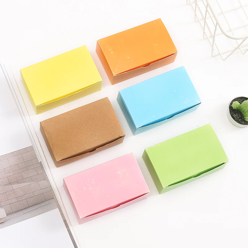 90 Sheets/lot Creative Paper Blank Index Flash Cards DIY Graffiti Kraft memo pad Colorful Word Message Card papeleria kawaii