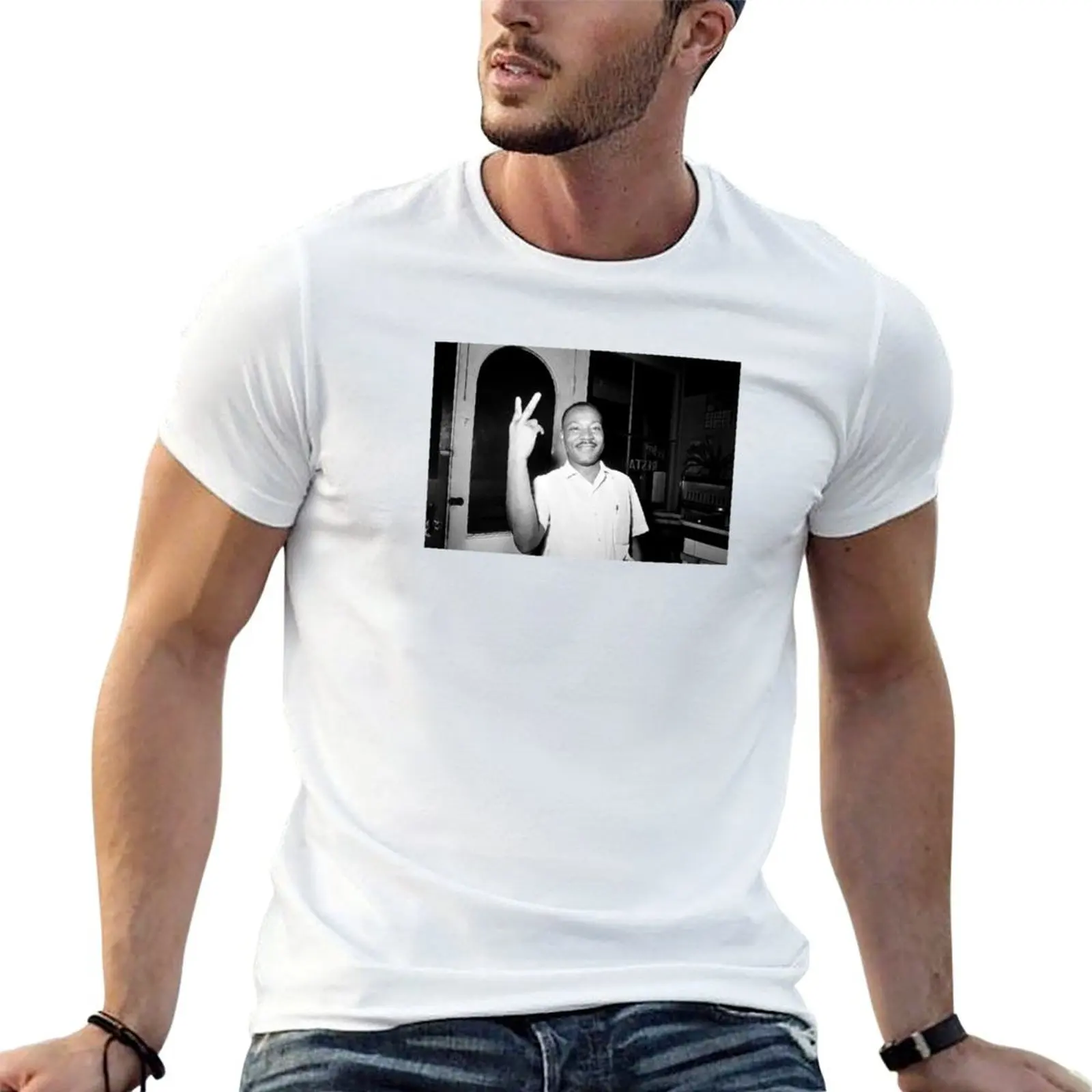 

MLK - Peace T-Shirt man tshirt man t shirt heavy cotton T-Shirt