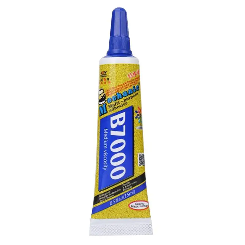 กาวสุดพิเศษสำหรับเนื้อผ้า15มล. แบบงานฝีมือแบบทำมือกาวตุ๊กตาห้อยพวงกุญแจกาวและลูกปัดกาวแห้งเร็วเจลเหลวที่แข็งแรงมาก