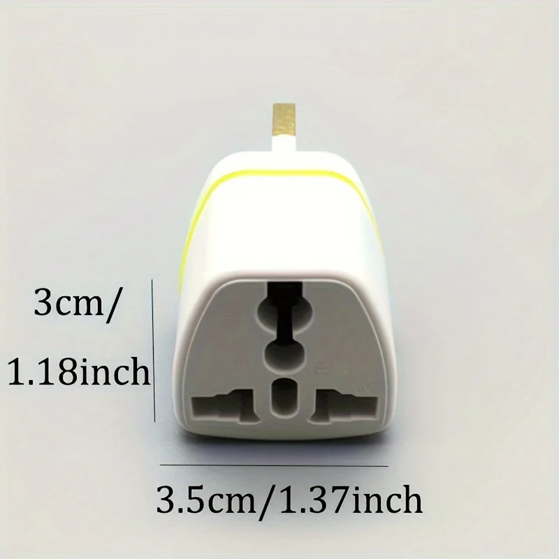 Universal UK Travel Power Adapter: Converts US, EU, AU & UK Standards. Pure Copper 3-Pin. Compatible with Germany, France, Italy