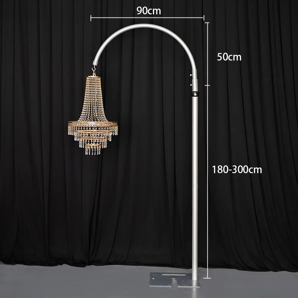 3ft Semi-Circular Adjust Chandelier Frame, Gauze Frame, Aluminum Alloy Retract Chandelier Direct Curtain Frame