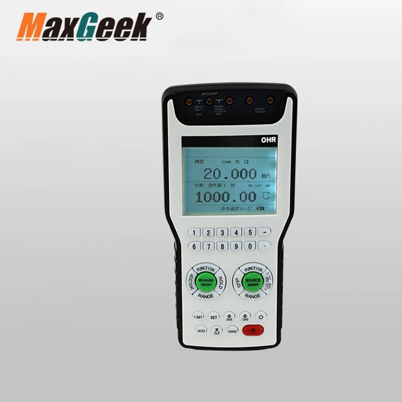 Maxgeek OHR-A00 Multifunction Process Calibrator Temperature Calibrator Current Voltage Signal Generator