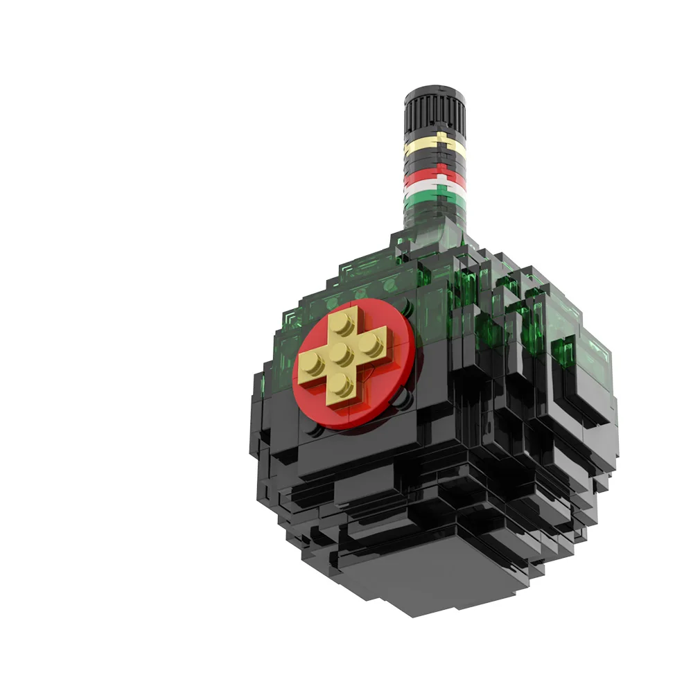 Конструктор MOC UNICUM: Модель венгерского травяного вина UNICUM, креативные настольные украшения, сборные игрушки, подарки для детей своими руками.