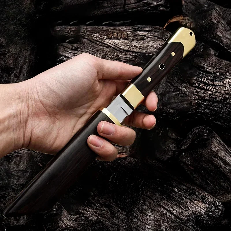 

2.83 Inch Stainless Steel Fruit Knife Sharp Straight Knife with Holder Kitchen Knife