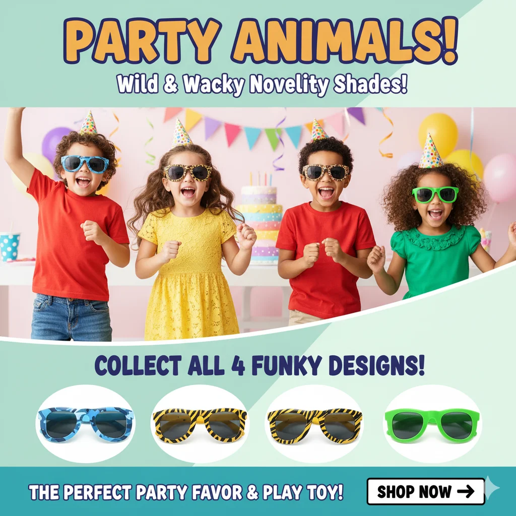 Children'S Sunglasses Shatter-Resistant Camouflage Glasses Plastic Glasses Lightweight Funny Glasses For Role-Playing Parties