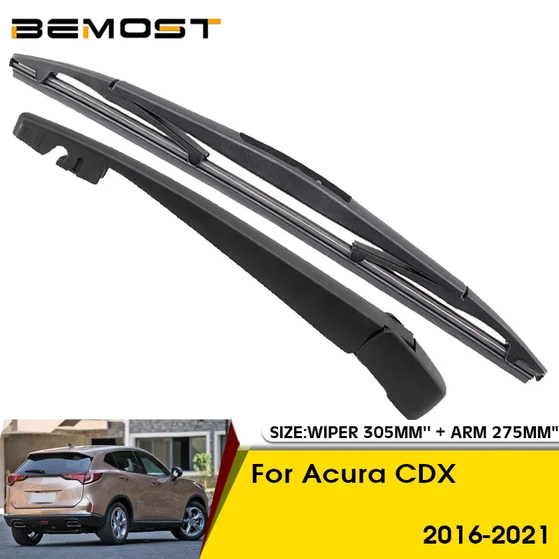 Car Wiper Blade For Acura CDX 2016-2021 Rear Back Windshield Windscreen Rear Wiper 305mm+Arm 275mm Car Accessories