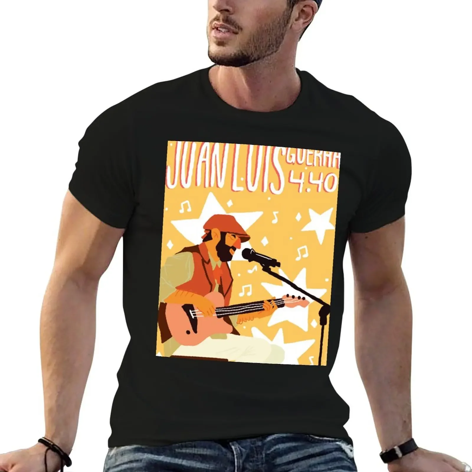 Illustration by Juan Luis Guerra T-Shirt customizeds graphic t shirts kawaii clothes vintage t shirts sweat shirts, men