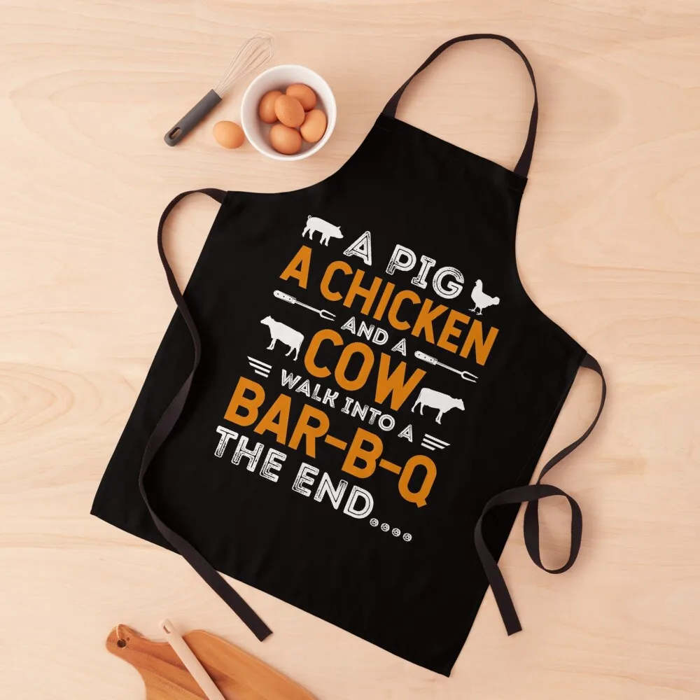 

BBQ Barbecue Apparel Apron bib barber uniform Apron