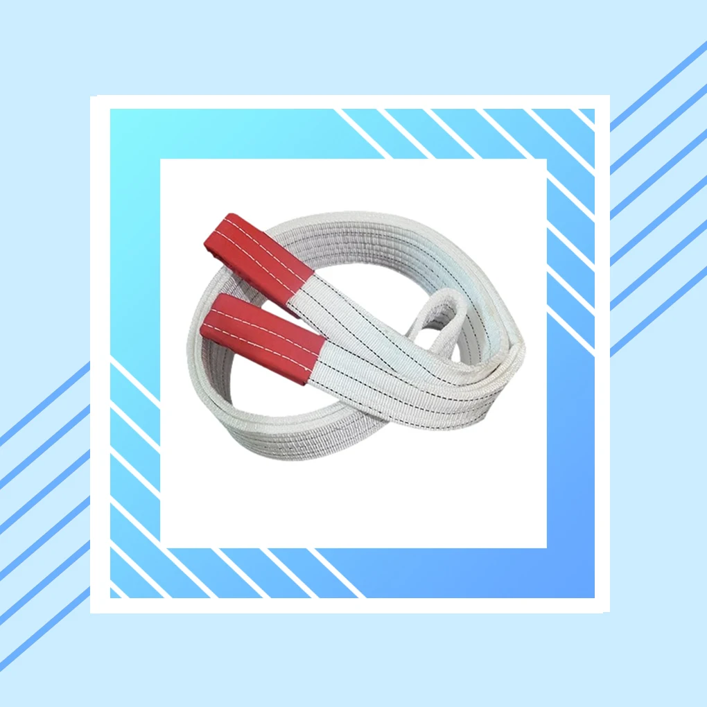 

White Lightweight Crane Slings For Lifting Strong And Durable Corrosion Resistance Good Flexibility 2T*4M