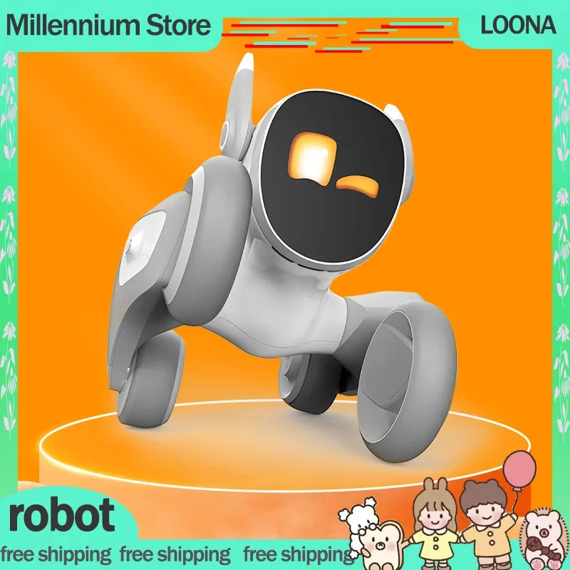 Loona Smart Robot Cute Dog Intelligent Emotional Robots Accompany Voice Machine Compatible Game Monitor Electronic Toy Gifts