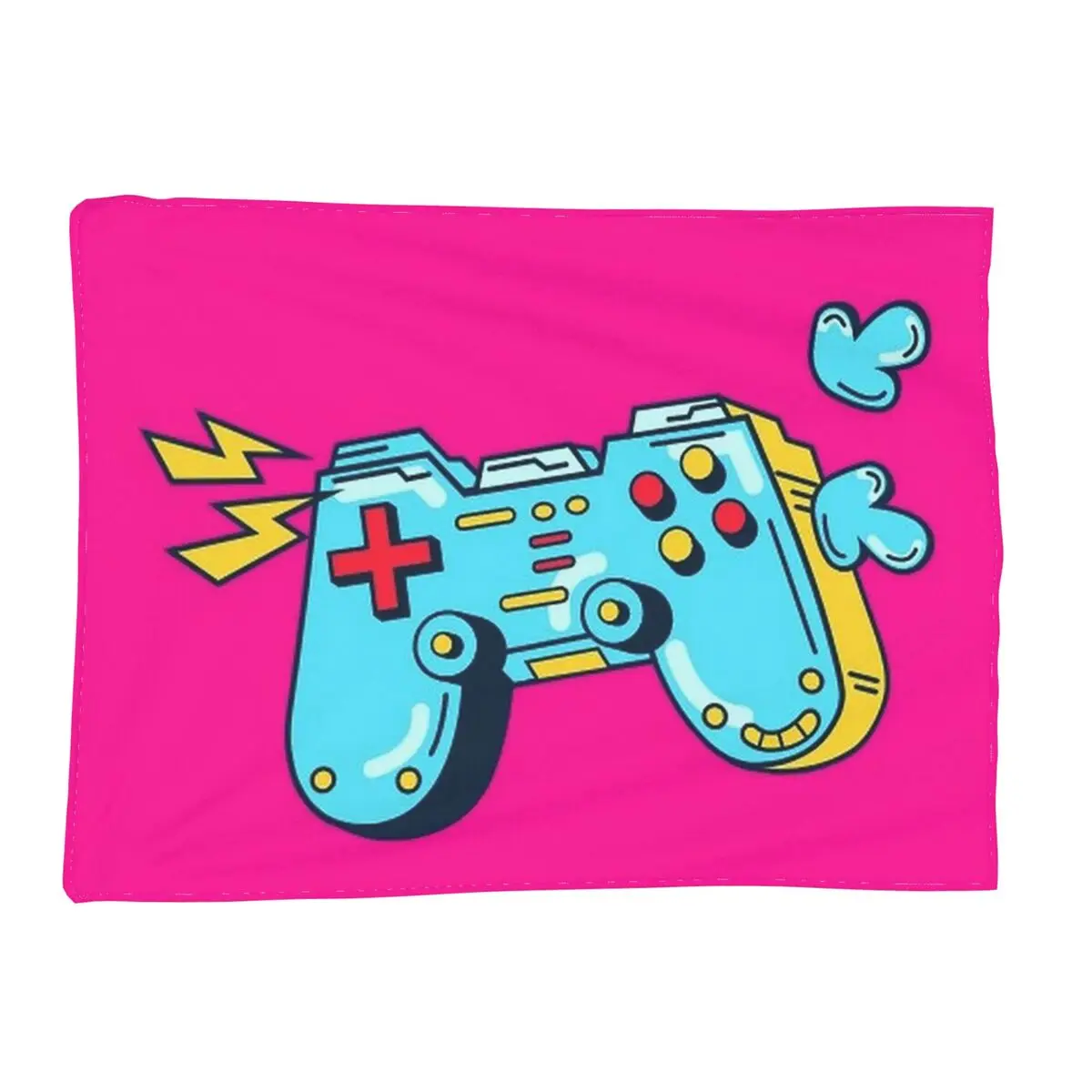 Gamer Cartoon Game Controller Blanket Soft Warm Flannel Throw Blanket Bedspread for Bed Living room Picnic Travel Home Sofa
