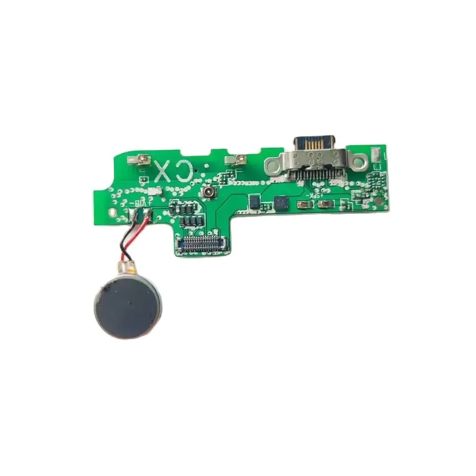 Original Charge Dock Connector USB Board Port With Vibrator Motor Flex Cable For OUKITEL C21 Pro Phone