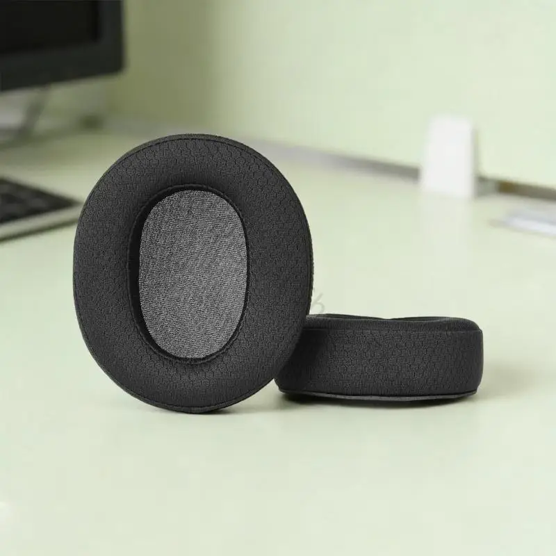 96BA Qualität Memory Foam Ohrpolster Für H9II /WHG910N Kopfhörer Mesh Stoff Ohrmuschel Komfortable Ohr Pad Ergonomisches Design – Detail 2