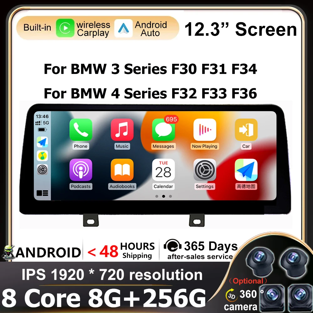 Carplay Auto Multimedia GPS 12.3