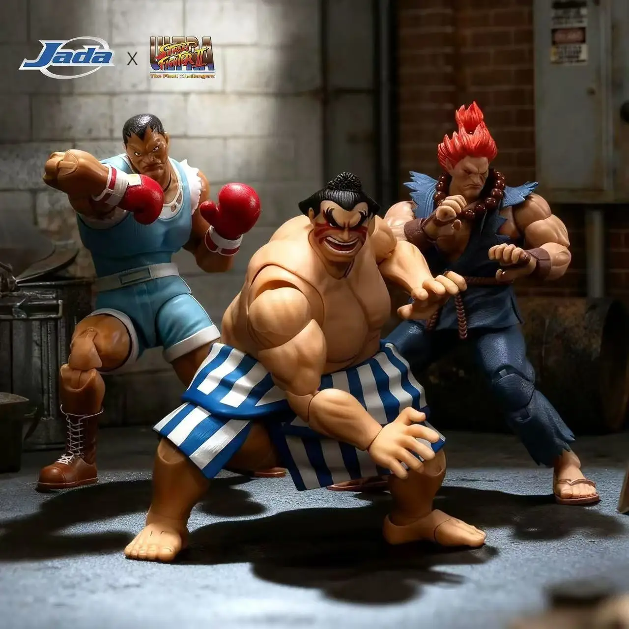 

Jada Toys Street Fighter 2 Gouki M Bison E Honda Action Figure Genuine Figurines PVC Collection Boxer Balrog Game Toy Gift