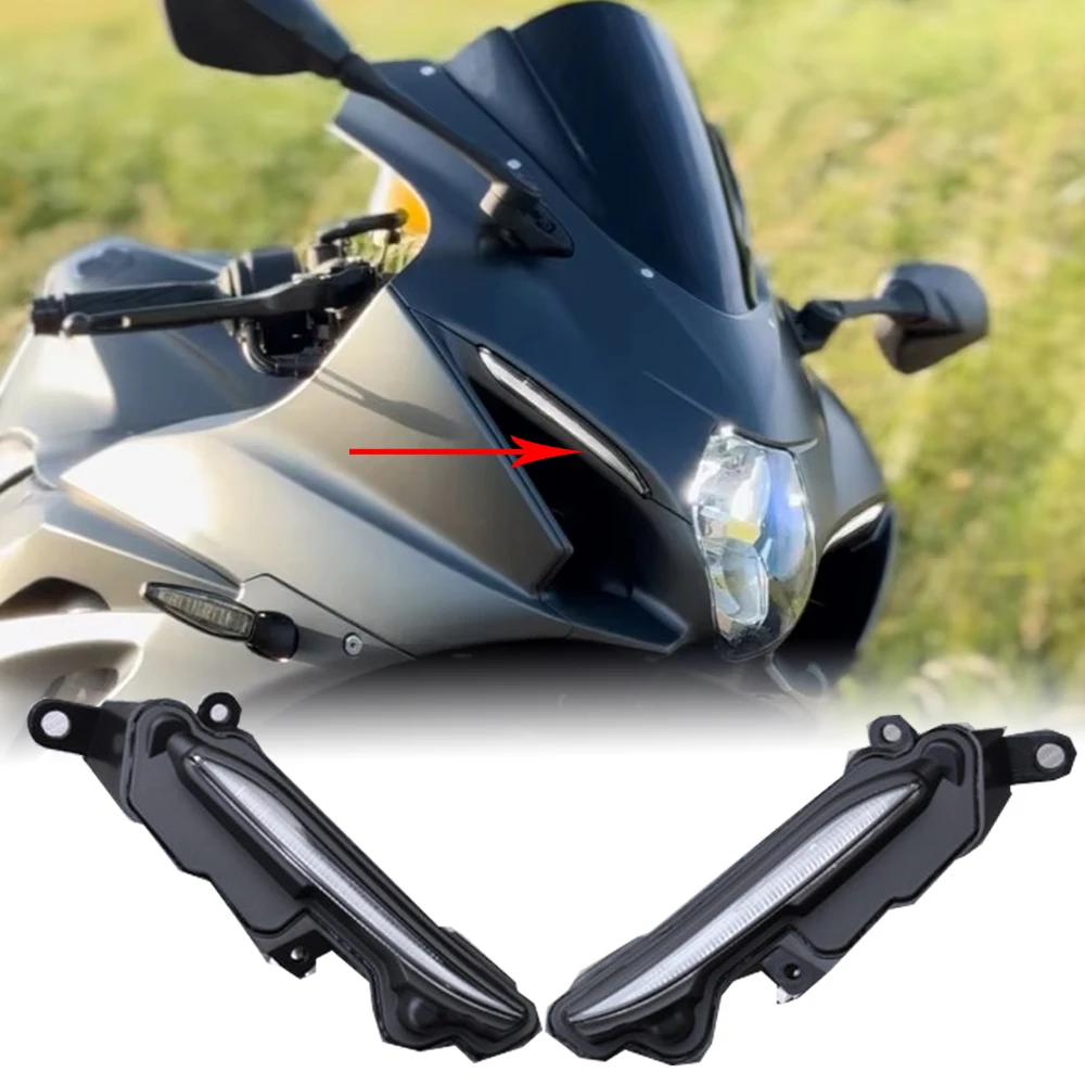 

GSXR1000R Headlight Front Fog Side Position Light with LED Bulb for Suzuki GSXR 1000 R GSX-R 1000R 1000-R 2017 18 2019 2020 2021